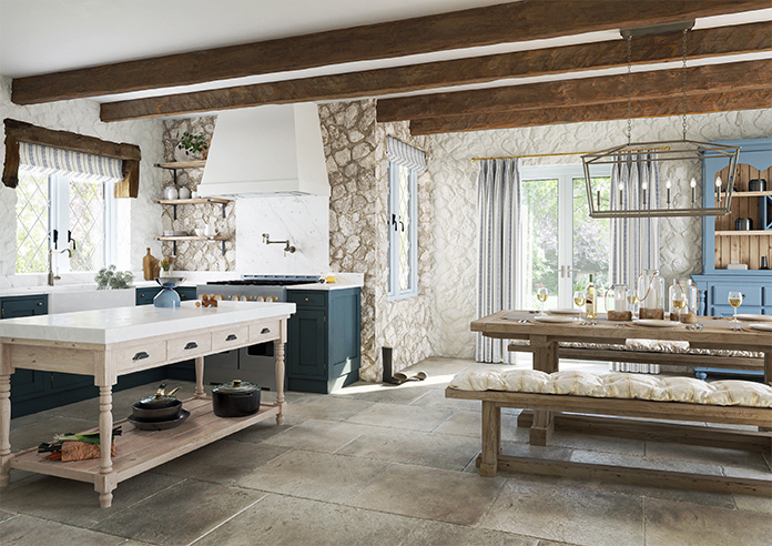 Laurel Stripe, Navy - Made to Measure Curtains - Image 8